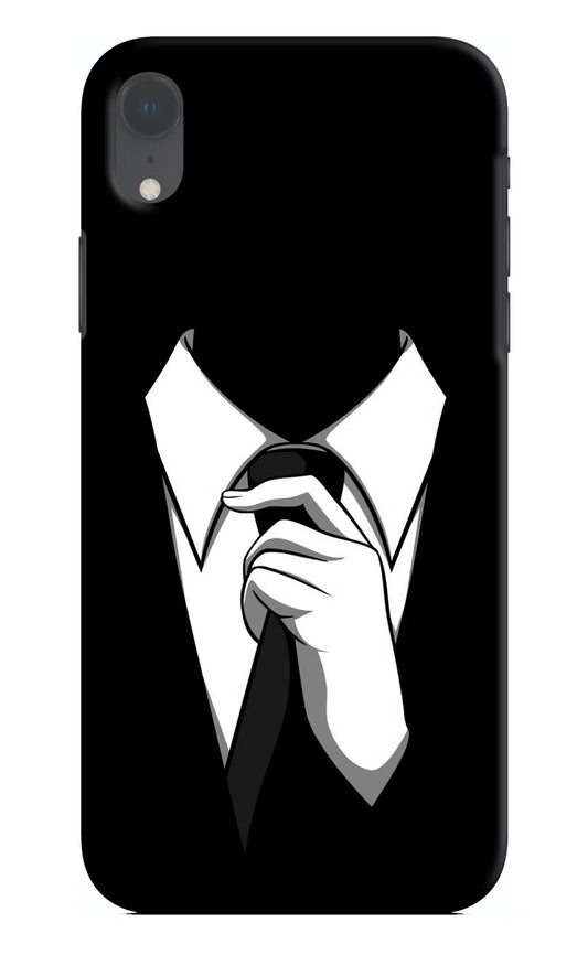 Black Tie iPhone XR Hard Case Back Cover by Casekaro