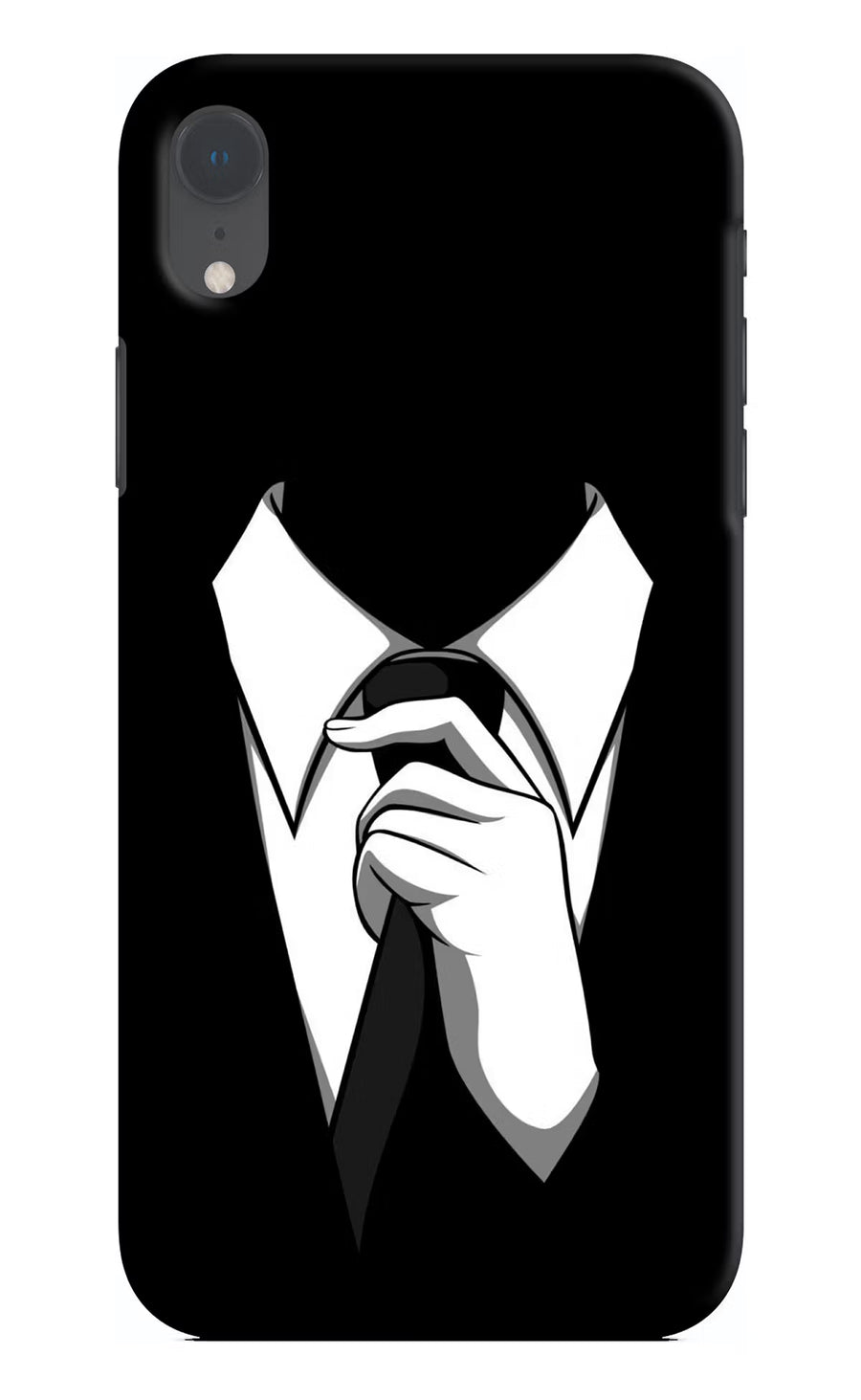 Black Tie iPhone XR Back Cover, Hard case