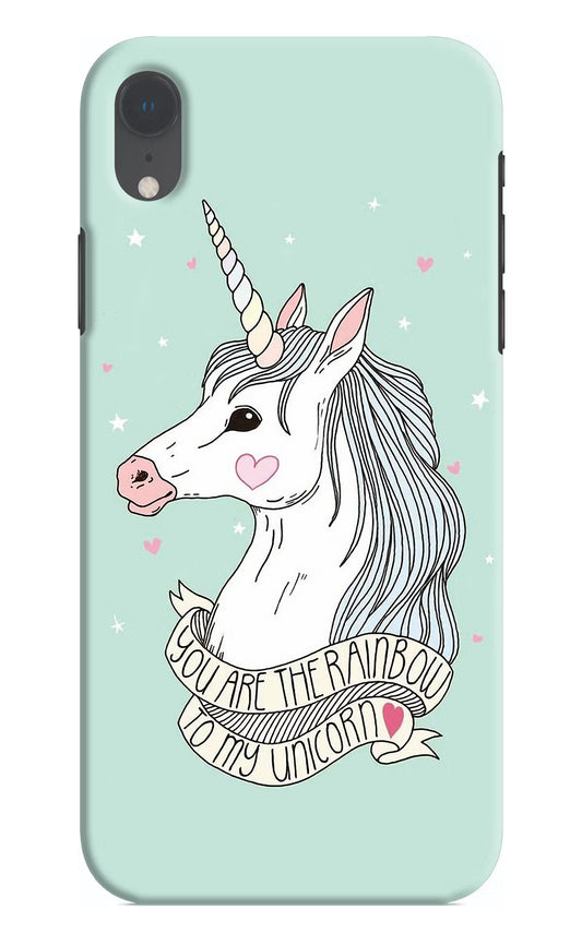 Unicorn Wallpaper iPhone XR Hard Case Back Cover by Casekaro