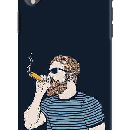 Smoking iPhone XR Hard Case Back Cover by Casekaro
