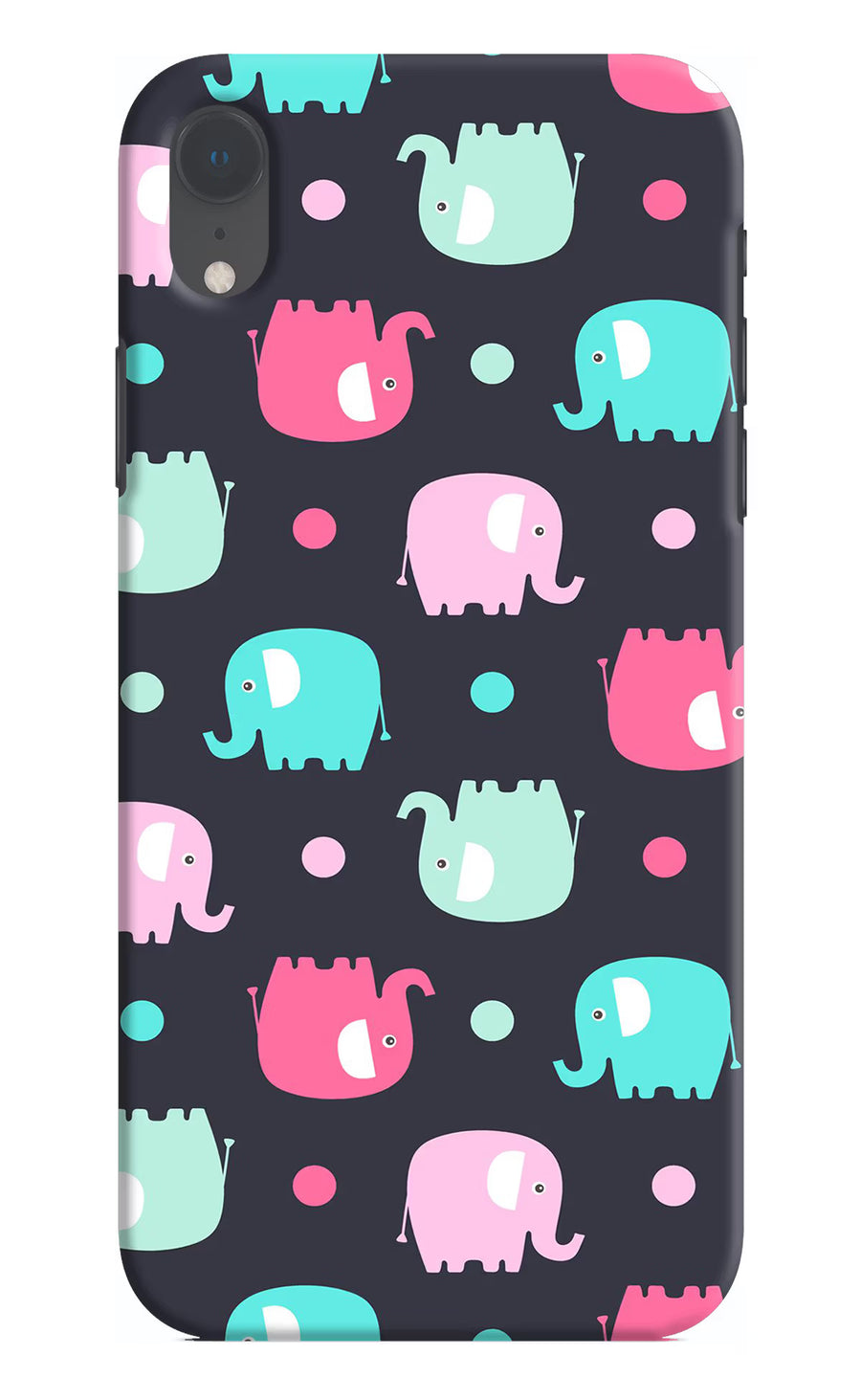 Elephants iPhone XR Back Cover, Hard case