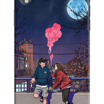 Chilling Couple iPhone XR Hard Case Back Cover by Casekaro