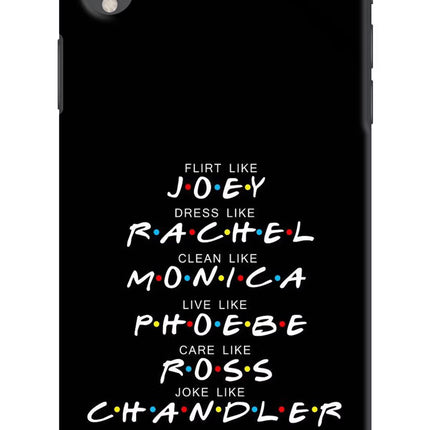 FRIENDS Character iPhone XR Hard Case Back Cover by Casekaro