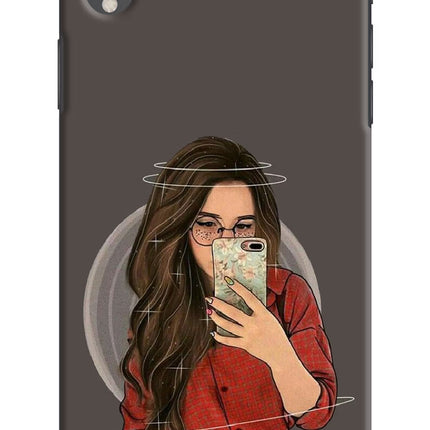 Selfie Queen iPhone XR Hard Case Back Cover by Casekaro