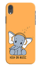 High On Music iPhone XR Hard Case Back Cover by Casekaro