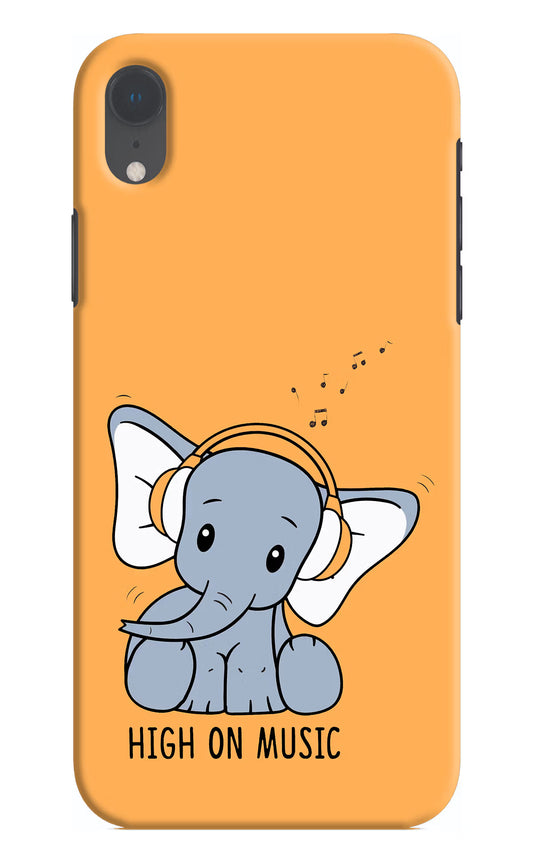 High On Music iPhone XR Hard Case Back Cover by Casekaro