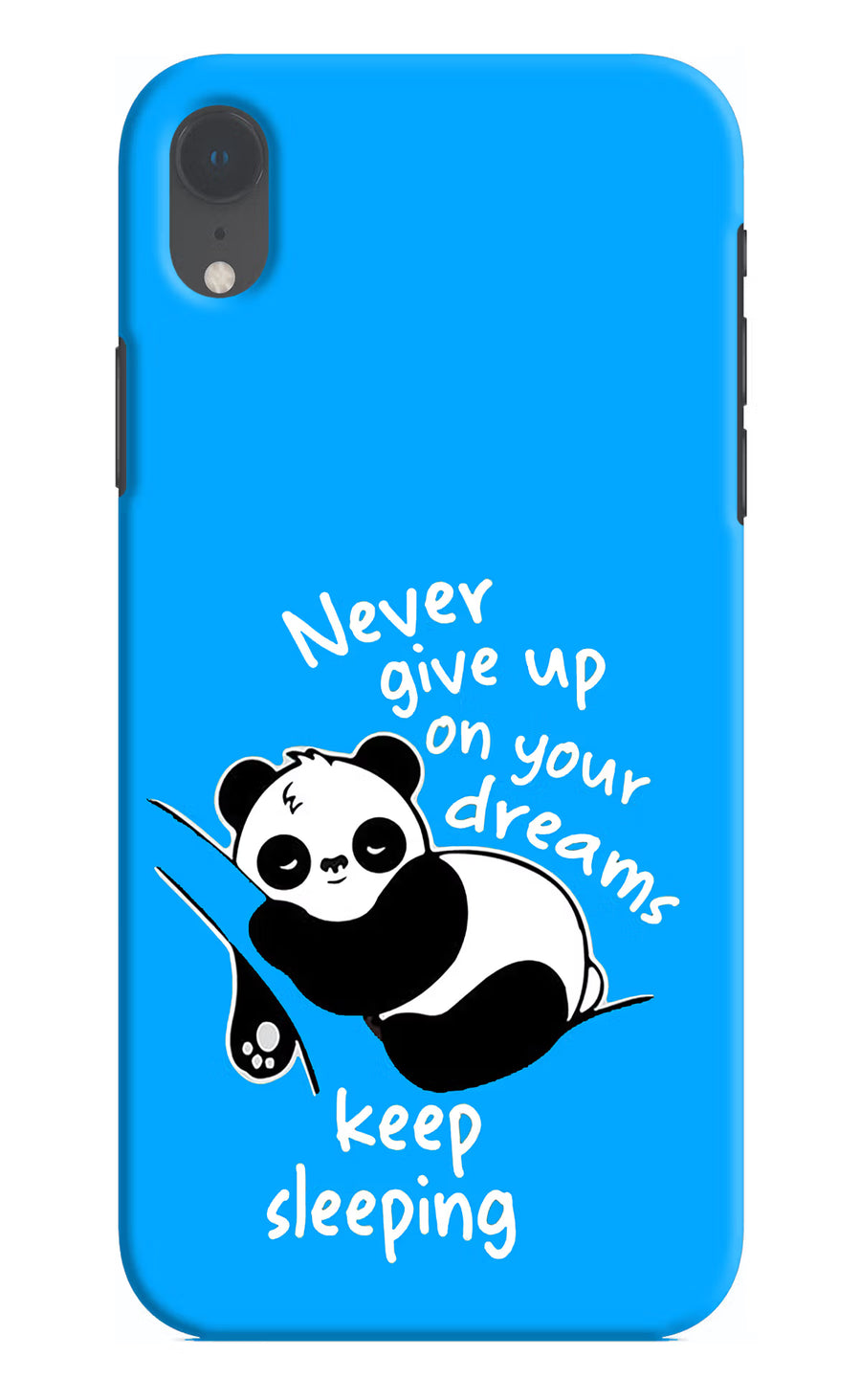 Keep Sleeping iPhone XR Back Cover, Hard case