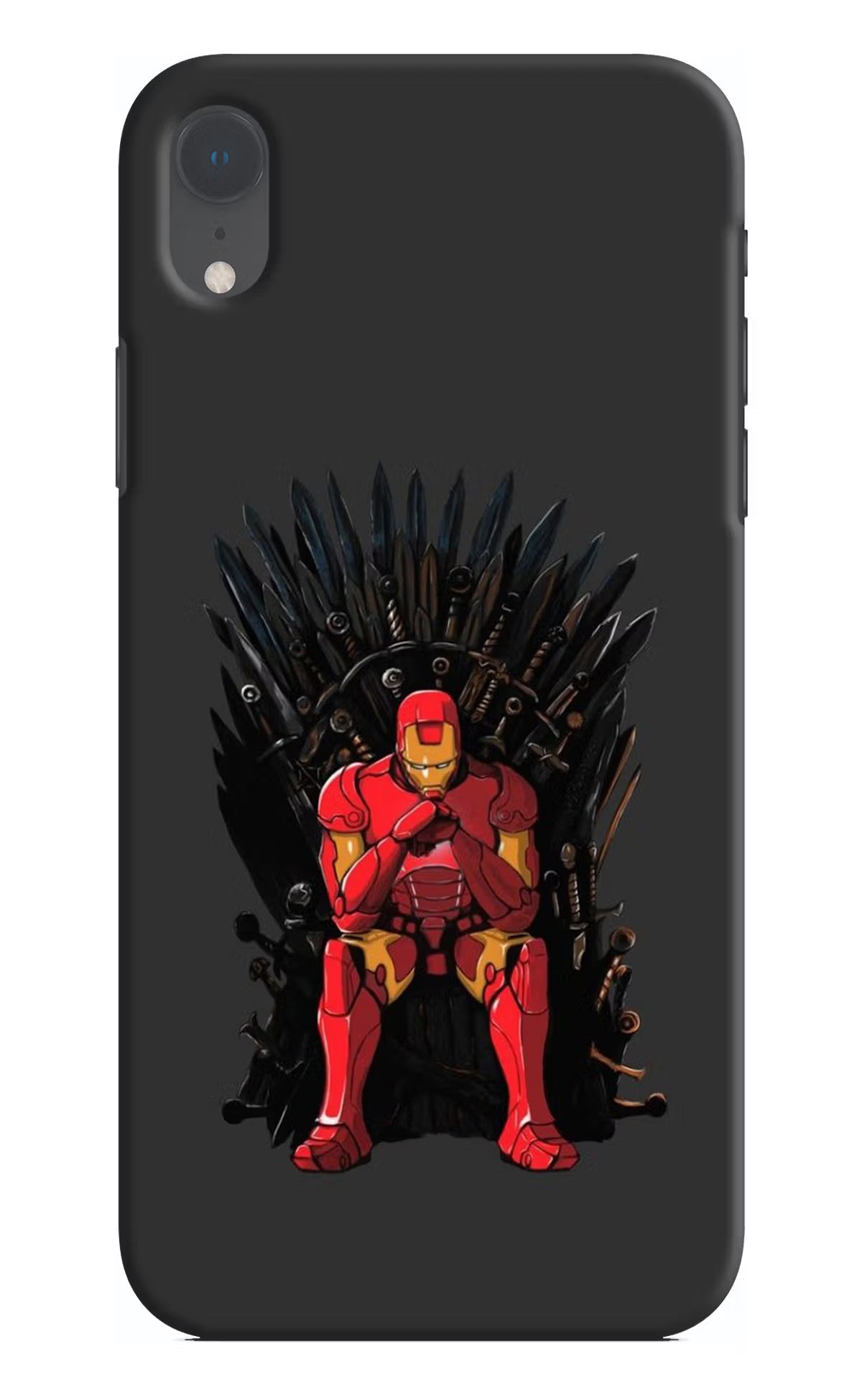 Ironman Throne iPhone XR Hard Case Back Cover by Casekaro