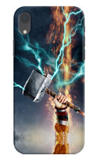 Thor Hammer Mjolnir iPhone XR Hard Case Back Cover by Casekaro