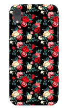 Rose Pattern iPhone XR Hard Case Back Cover by Casekaro