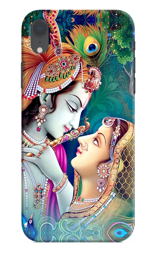 Lord Radha Krishna iPhone XR Hard Case Back Cover by Casekaro