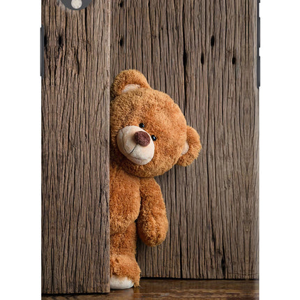 Teddy Wooden iPhone XR Hard Case Back Cover by Casekaro