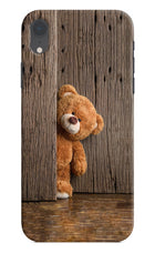 Teddy Wooden iPhone XR Hard Case Back Cover by Casekaro
