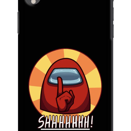 Among Us Shhh! iPhone XR Hard Case Back Cover by Casekaro