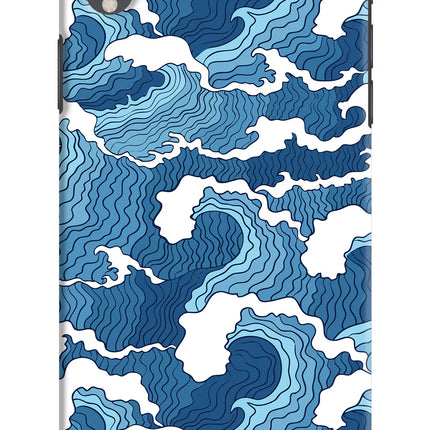 Blue Waves iPhone XR Hard Case Back Cover by Casekaro