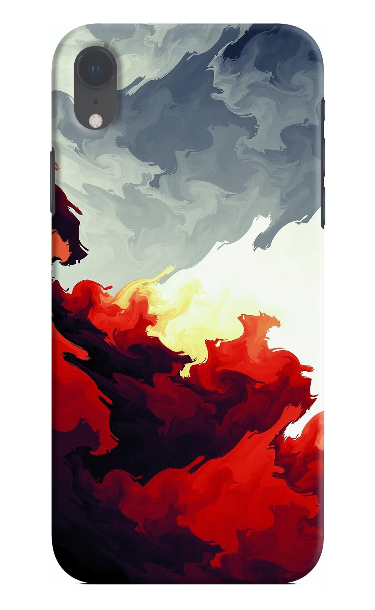 Fire Cloud iPhone XR Hard Case Back Cover by Casekaro
