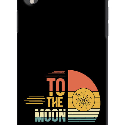 To the Moon iPhone XR Hard Case Back Cover by Casekaro