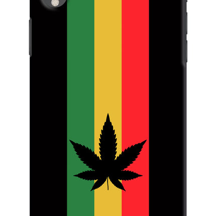 Weed Flag iPhone XR Hard Case Back Cover by Casekaro