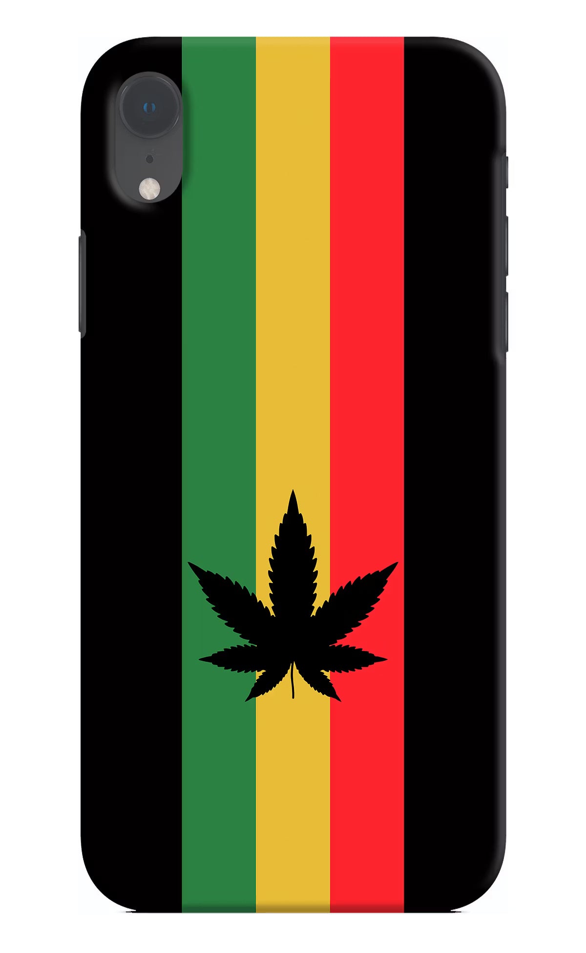 Weed Flag iPhone XR Hard Case Back Cover by Casekaro