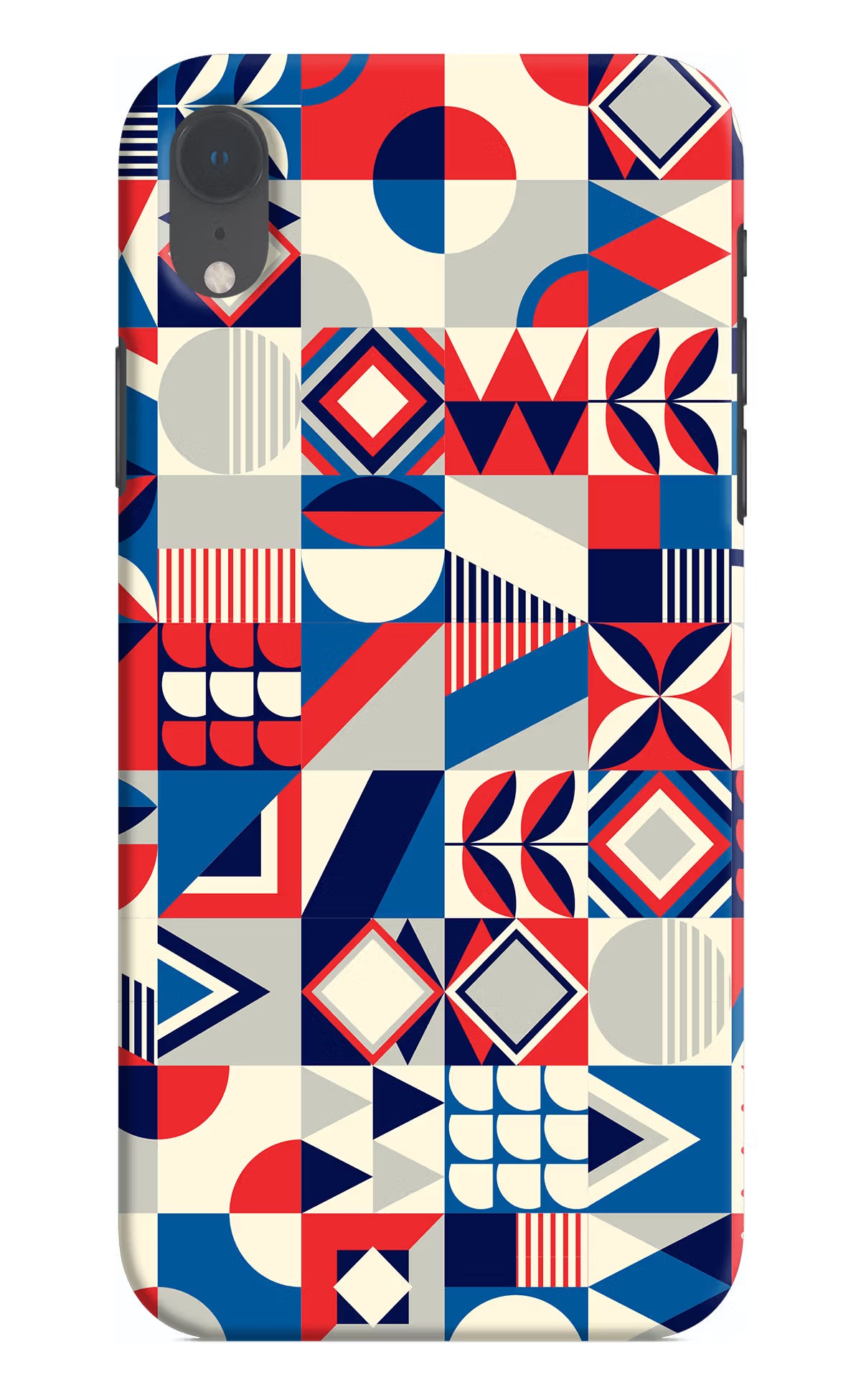 Colorful Pattern iPhone XR Hard Case Back Cover by Casekaro
