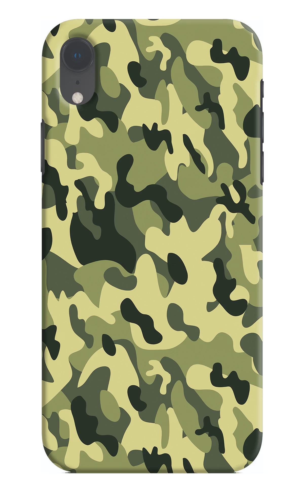 Camouflage iPhone XR Hard Case Back Cover by Casekaro