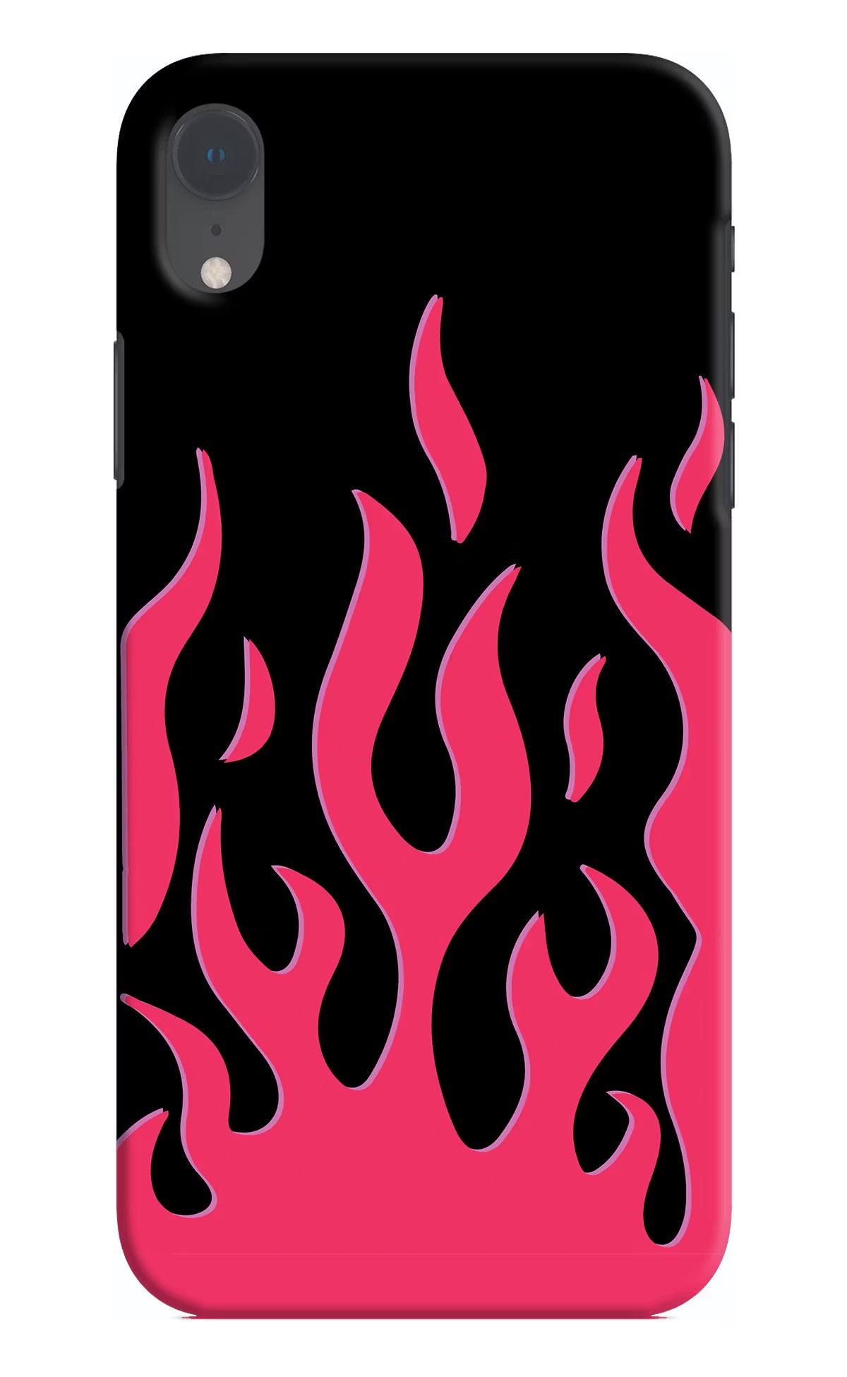 Fire Flames iPhone XR Hard Case Back Cover by Casekaro