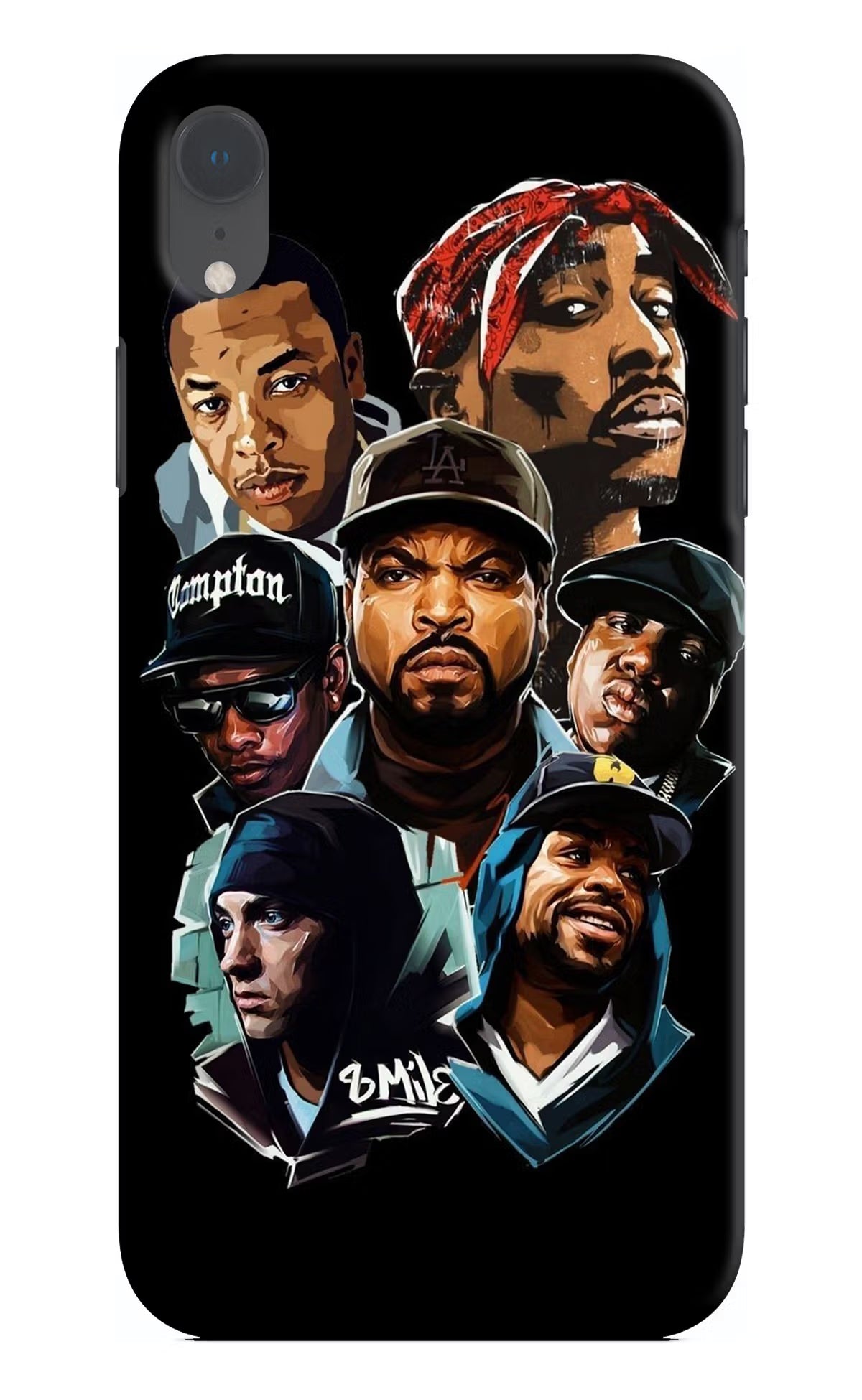 Rappers iPhone XR Hard Case Back Cover by Casekaro