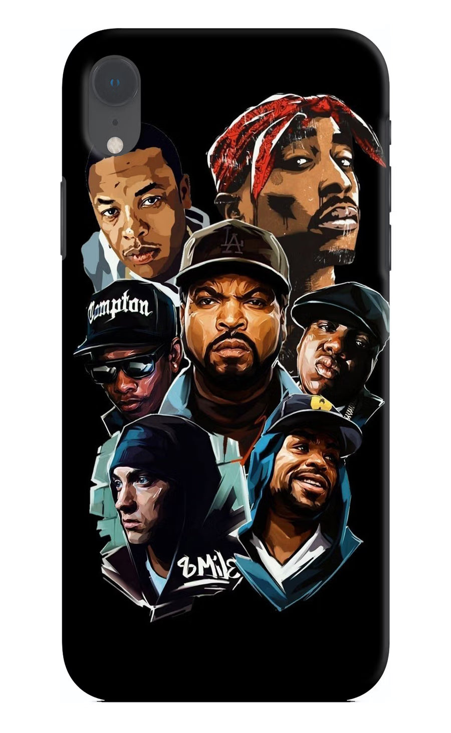 Rappers iPhone XR Back Cover, Hard case