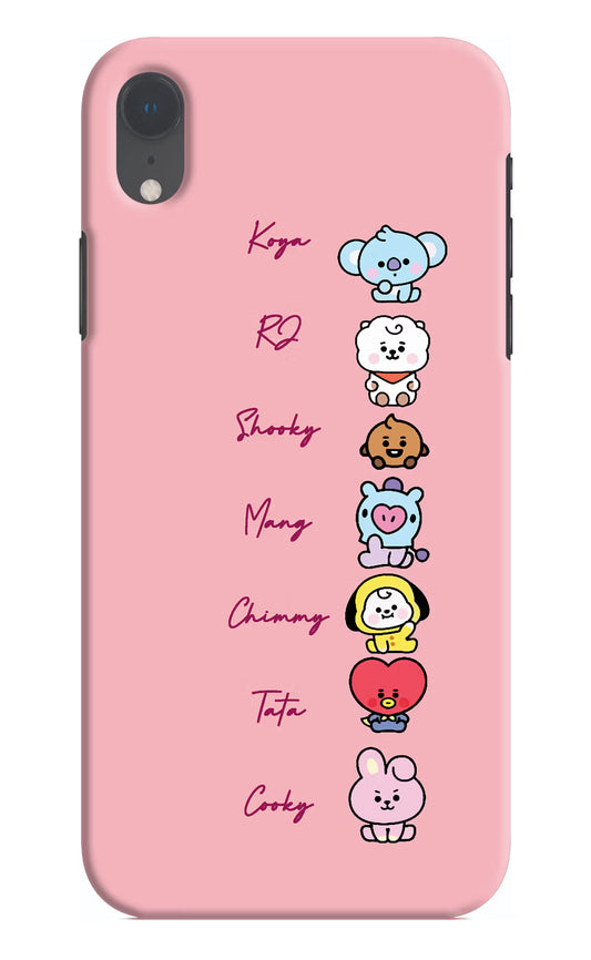 BTS names iPhone XR Hard Case Back Cover by Casekaro