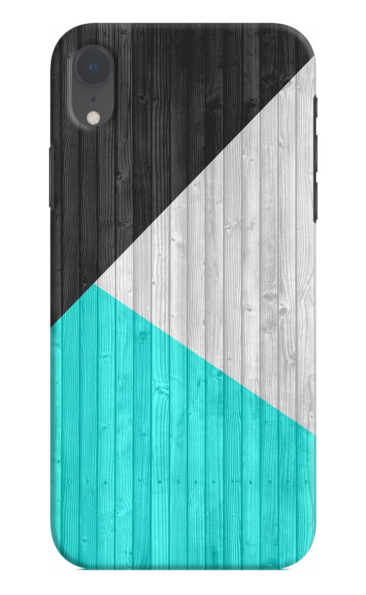 Wooden Abstract iPhone XR Hard Case Back Cover by Casekaro