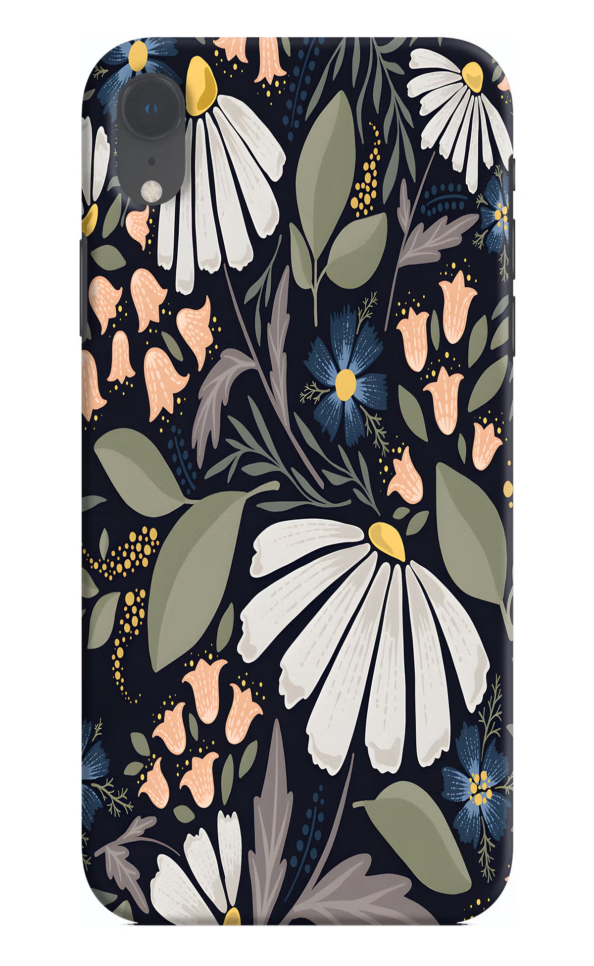 Flowers Art iPhone XR Hard Case Back Cover by Casekaro