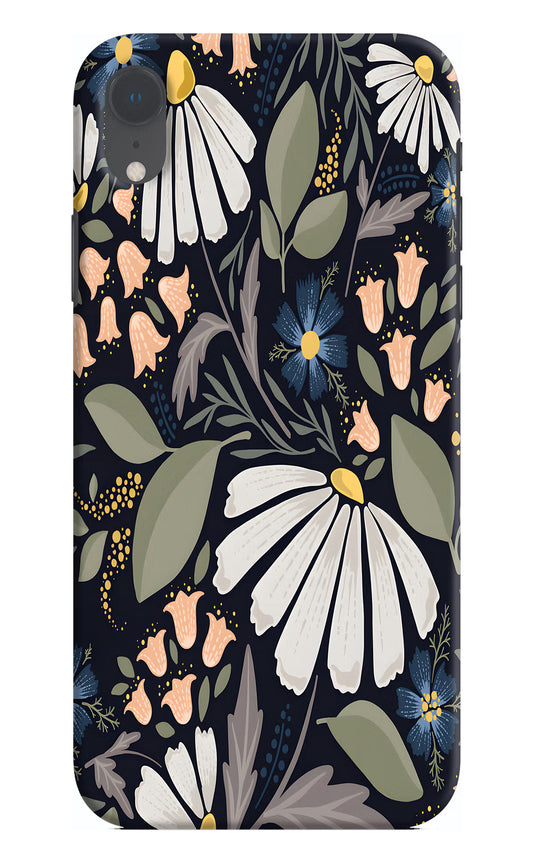 Flowers Art iPhone XR Hard Case Back Cover by Casekaro
