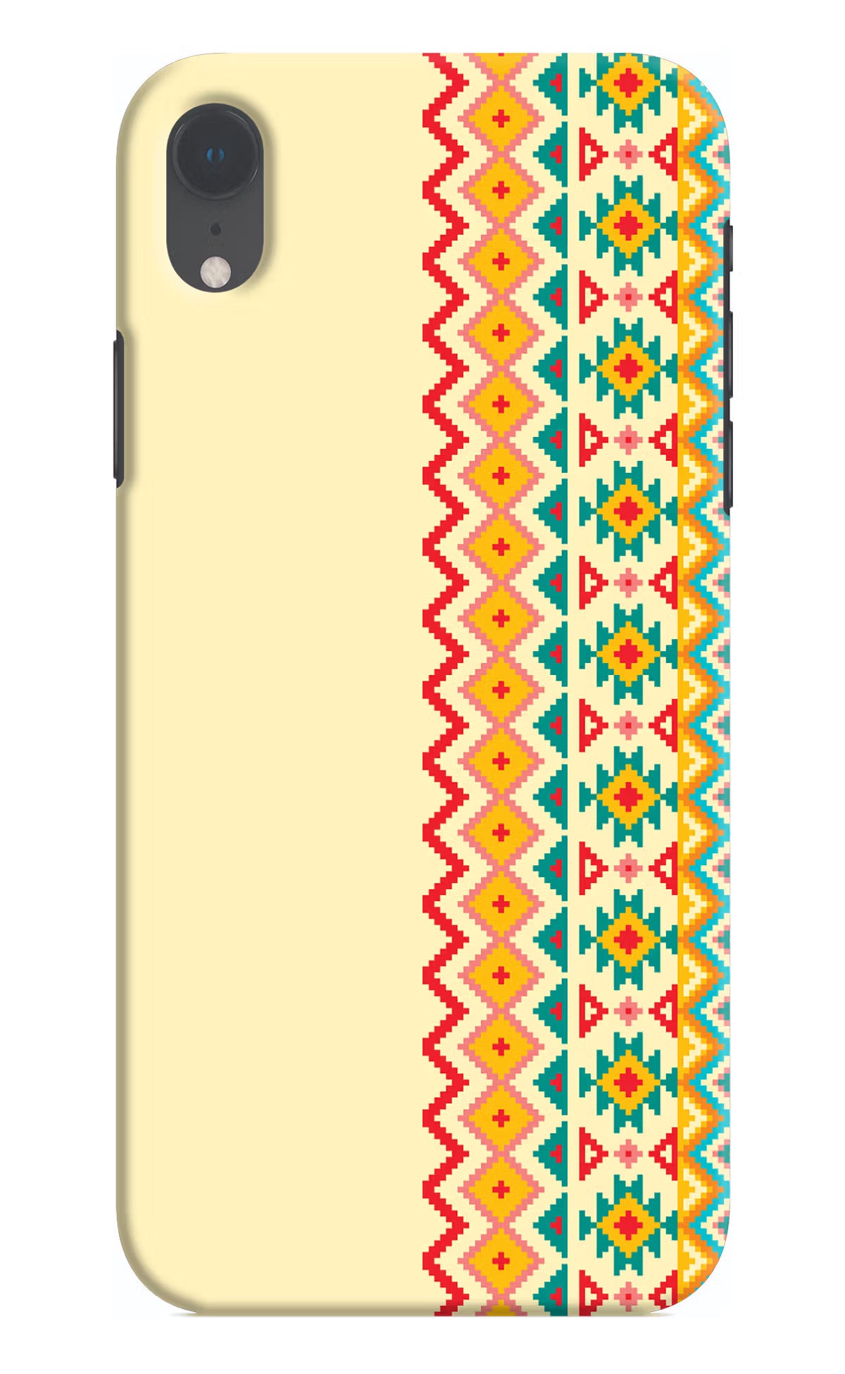 Ethnic Seamless iPhone XR Hard Case Back Cover by Casekaro