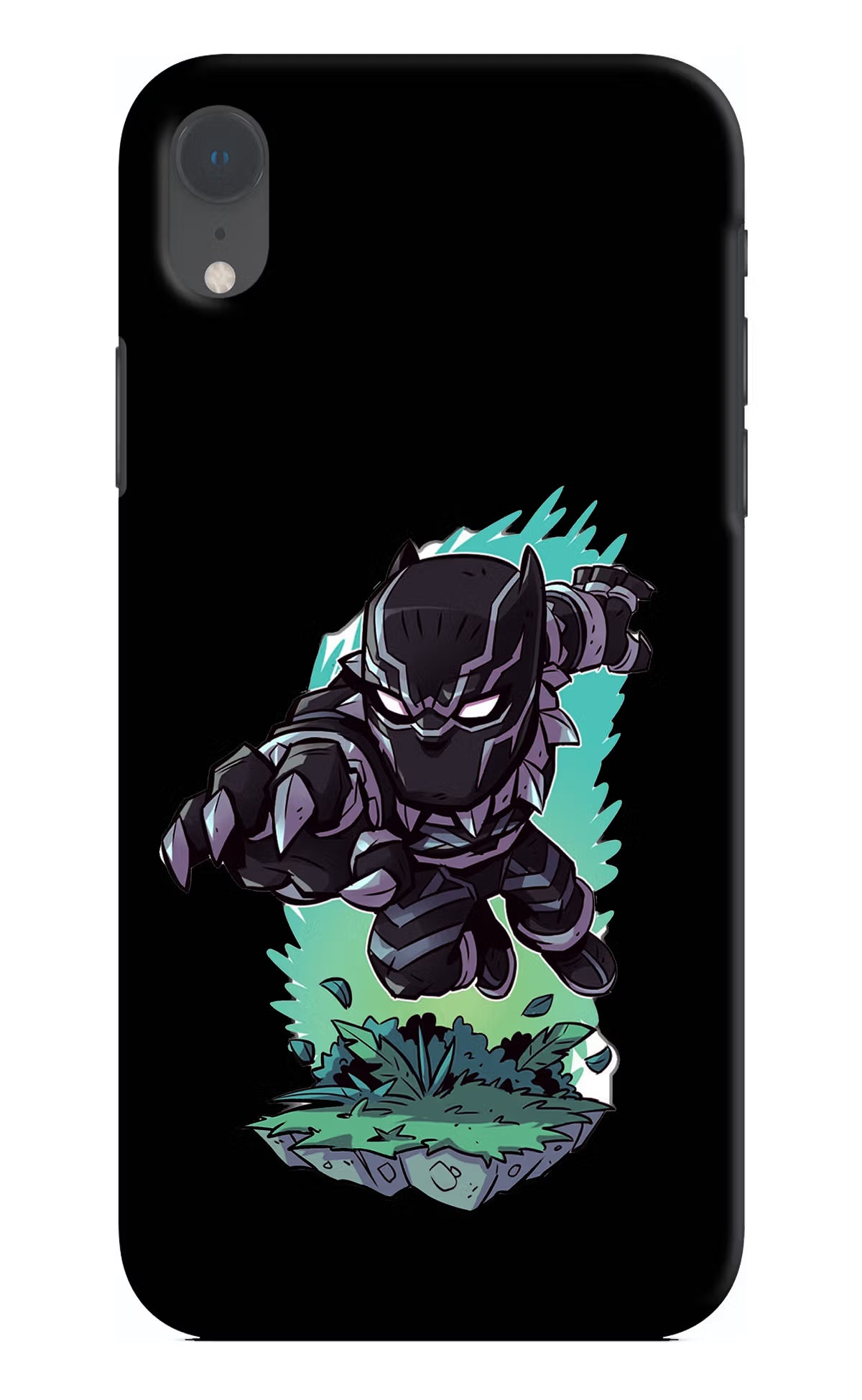 Black Panther iPhone XR Hard Case Back Cover by Casekaro