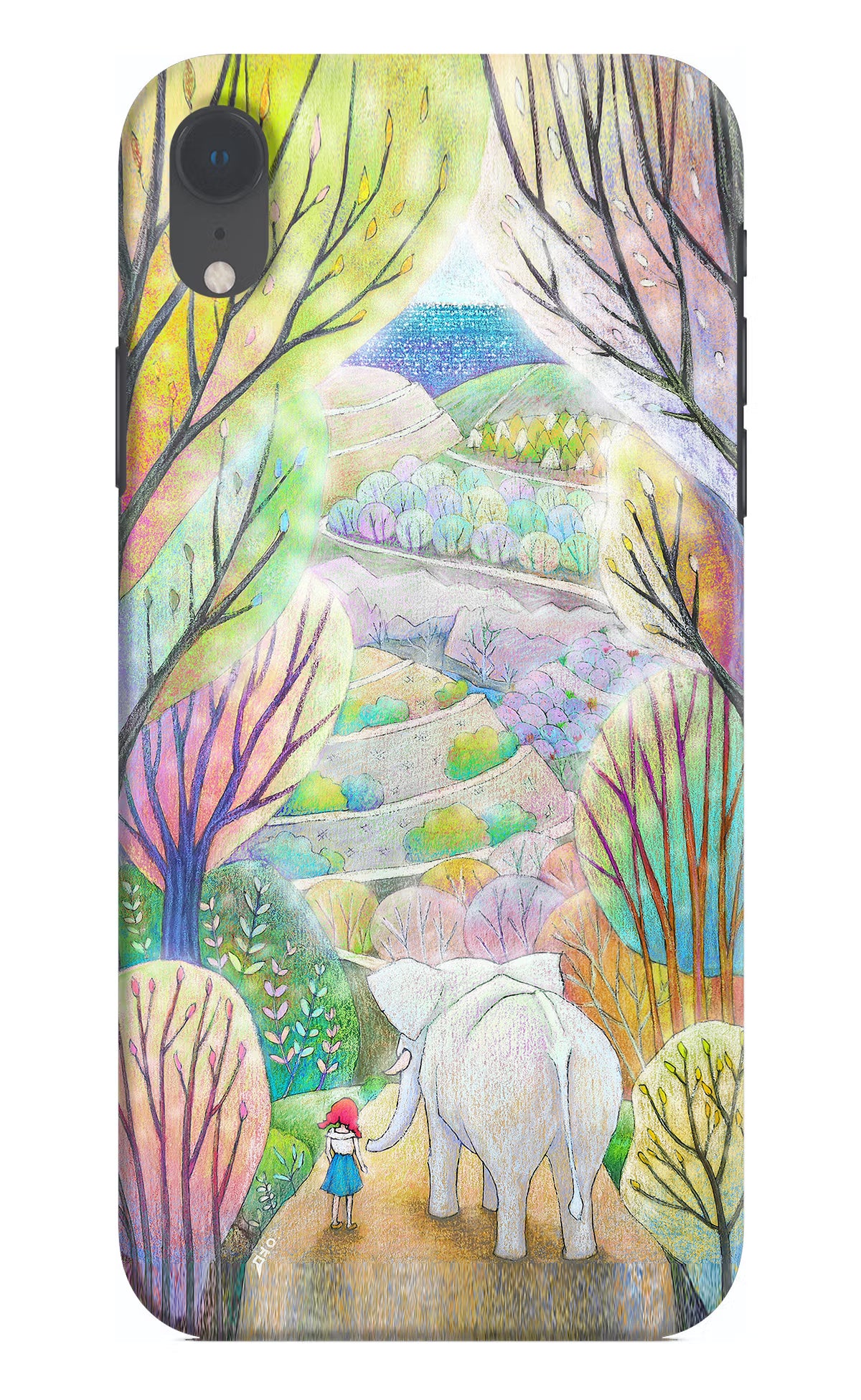 Nature Painting iPhone XR Hard Case Back Cover by Casekaro