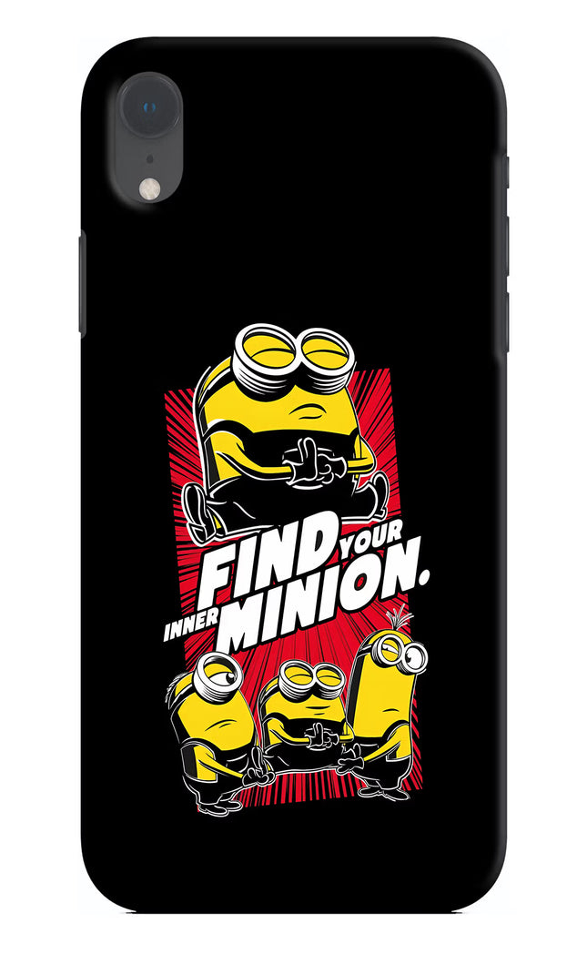 Find your inner Minion iPhone XR Hard Case Back Cover by Casekaro