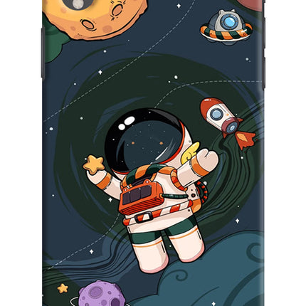Cartoon Astronaut iPhone XR Hard Case Back Cover by Casekaro