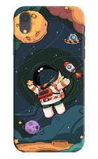 Cartoon Astronaut iPhone XR Hard Case Back Cover by Casekaro
