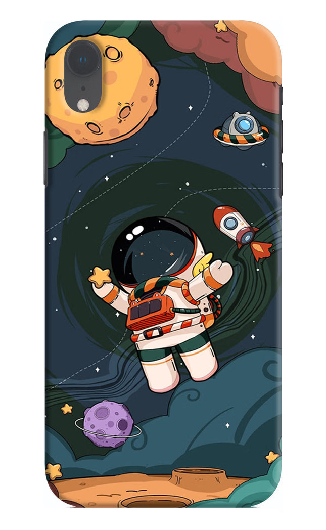 Cartoon Astronaut iPhone XR Hard Case Back Cover by Casekaro