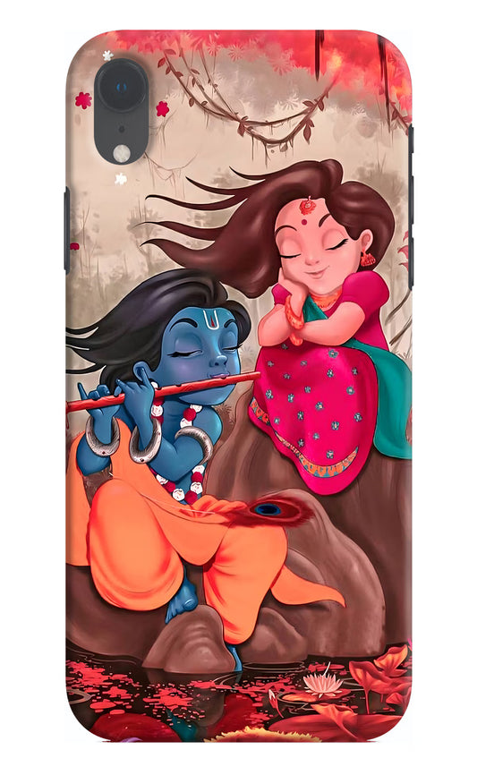 Radhe Krishna iPhone XR Hard Case Back Cover by Casekaro