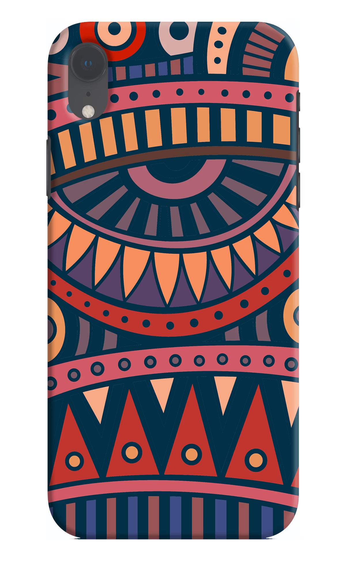 African Culture Design iPhone XR Hard Case Back Cover by Casekaro