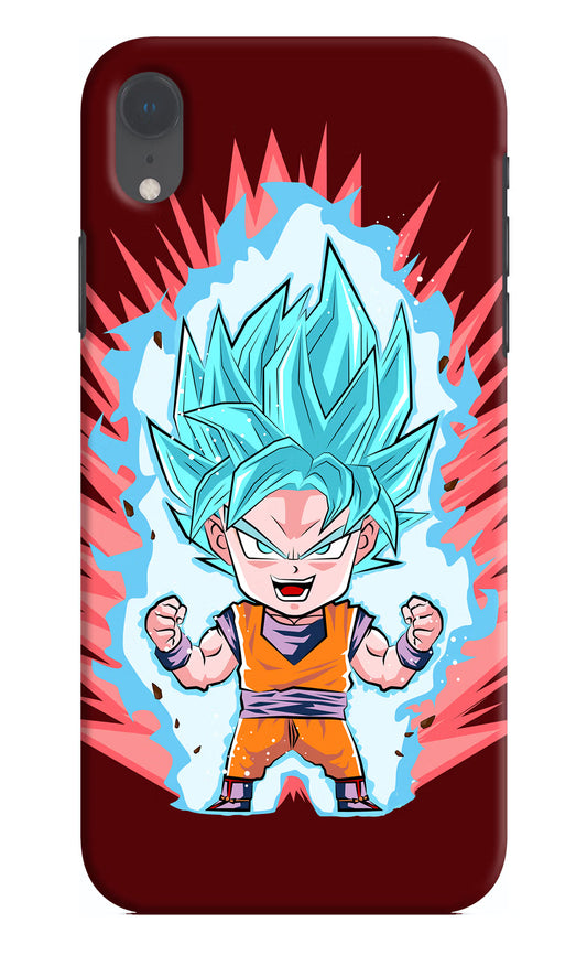 Goku Little iPhone XR Hard Case Back Cover by Casekaro