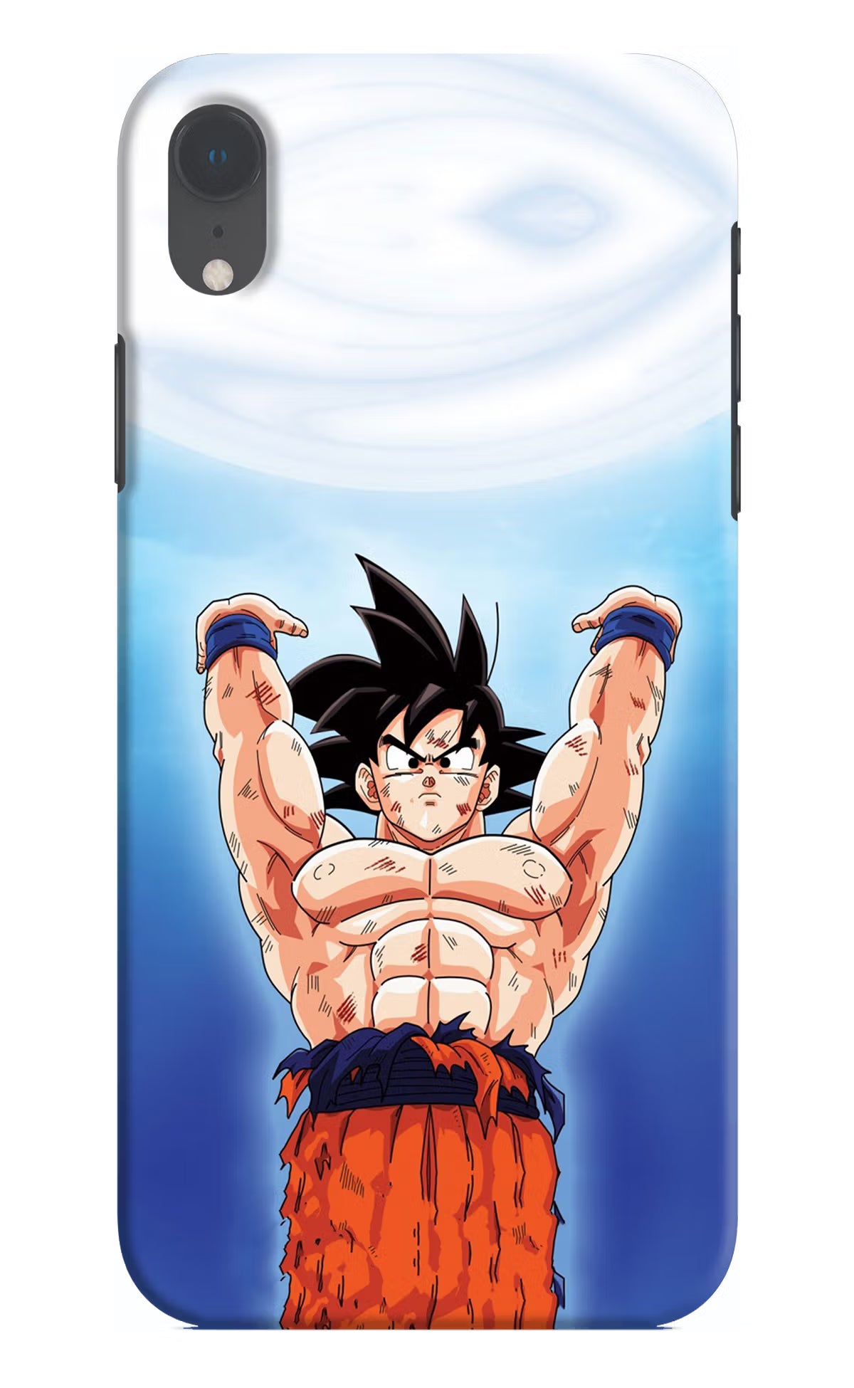 Goku Power iPhone XR Hard Case Back Cover by Casekaro