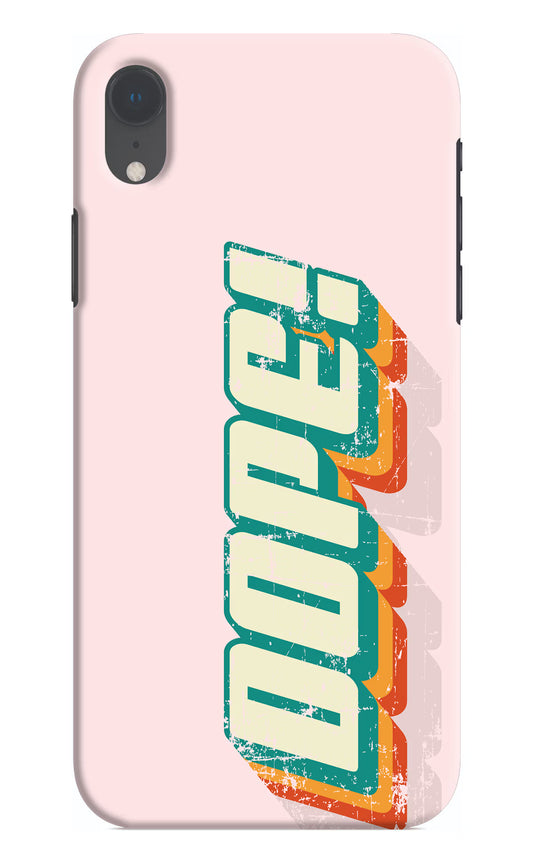 Dope iPhone XR Hard Case Back Cover by Casekaro