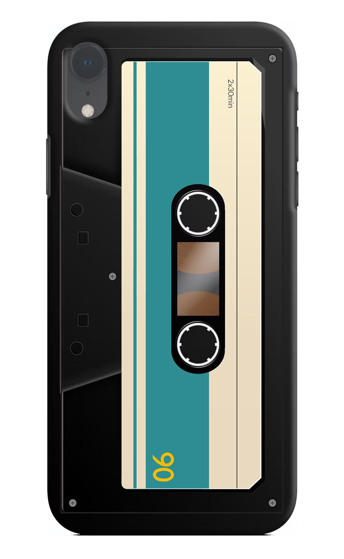 Cassette iPhone XR Hard Case Back Cover by Casekaro