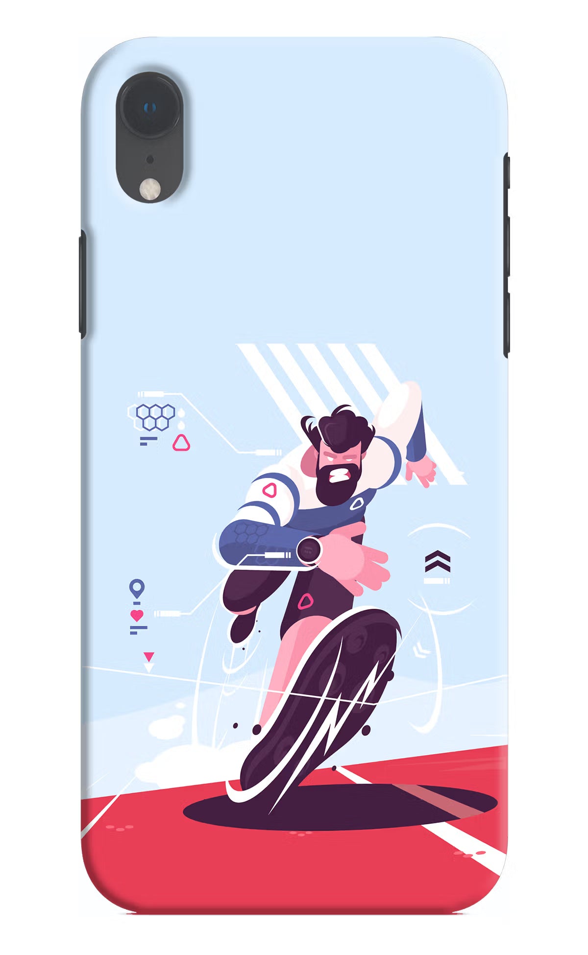 Run Pro iPhone XR Hard Case Back Cover by Casekaro