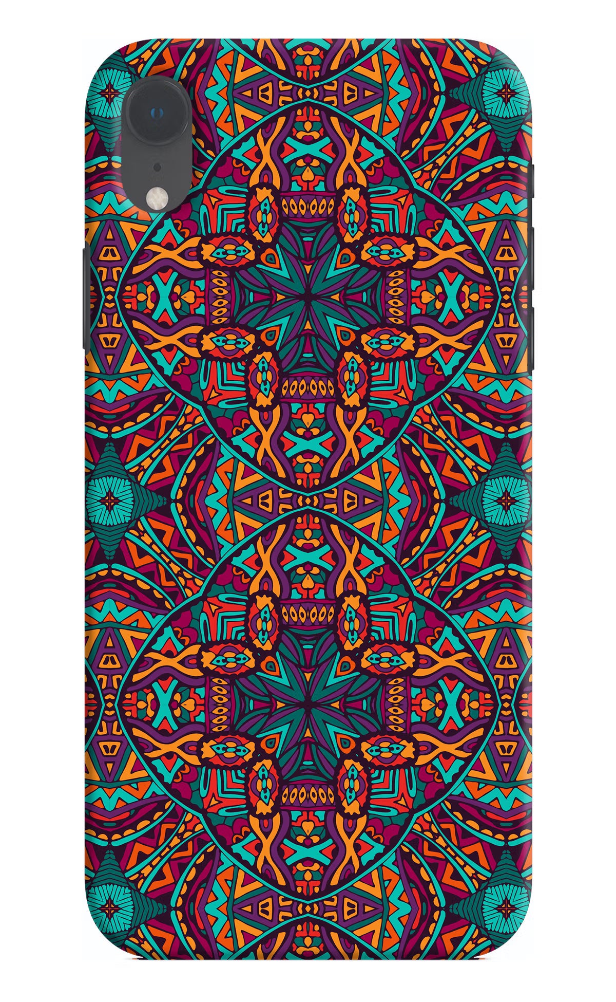 Colour Mandala iPhone XR Hard Case Back Cover by Casekaro