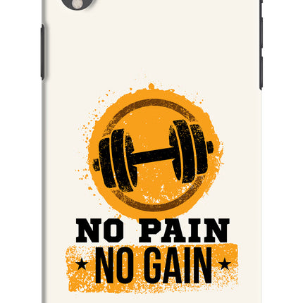 No Pain No Gain iPhone XR Hard Case Back Cover by Casekaro