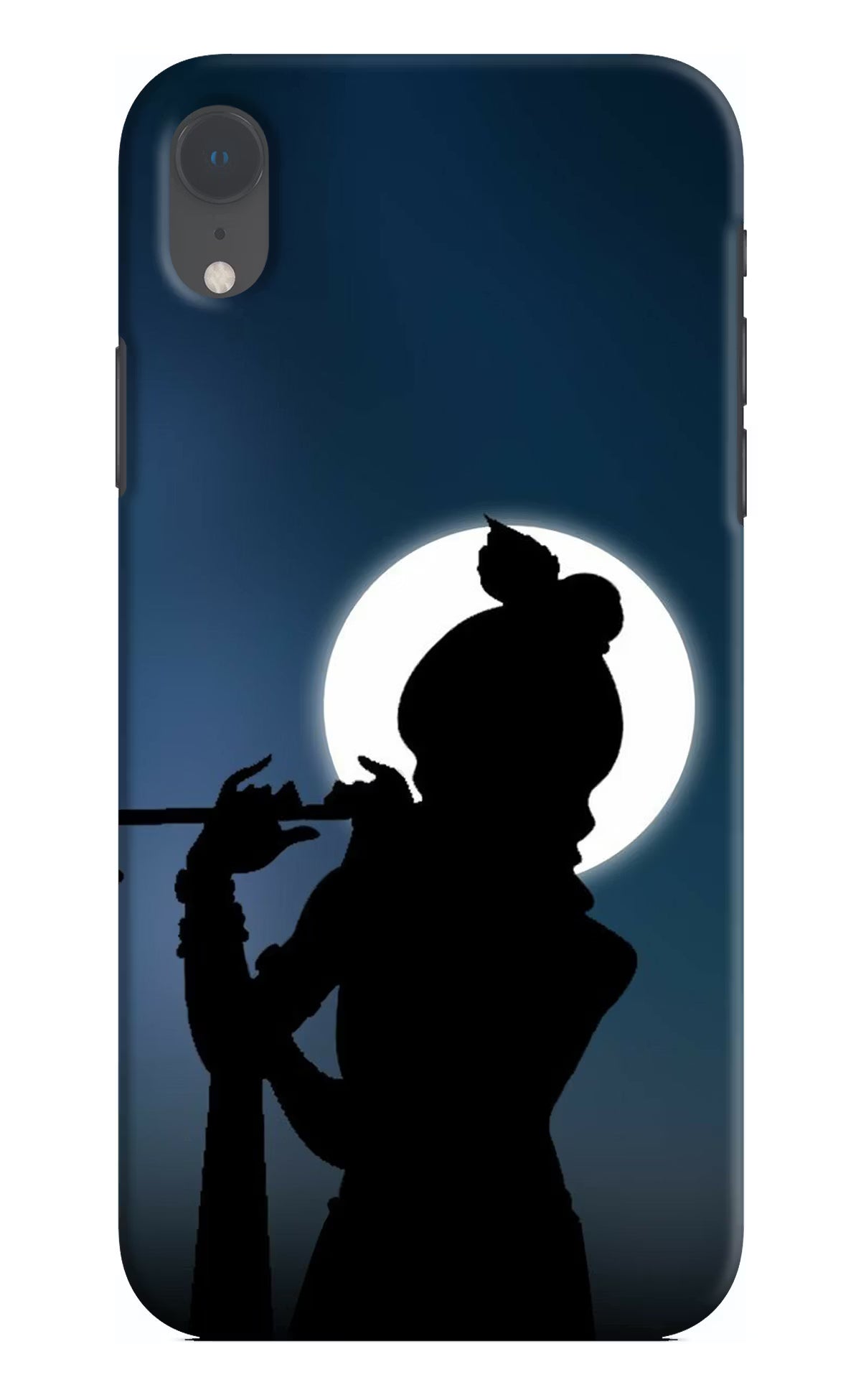 Shri Krishna Silhouette iPhone XR Hard Case Back Cover by Casekaro