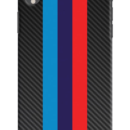 BMW Stripes Pattern iPhone XR Hard Case Back Cover by Casekaro
